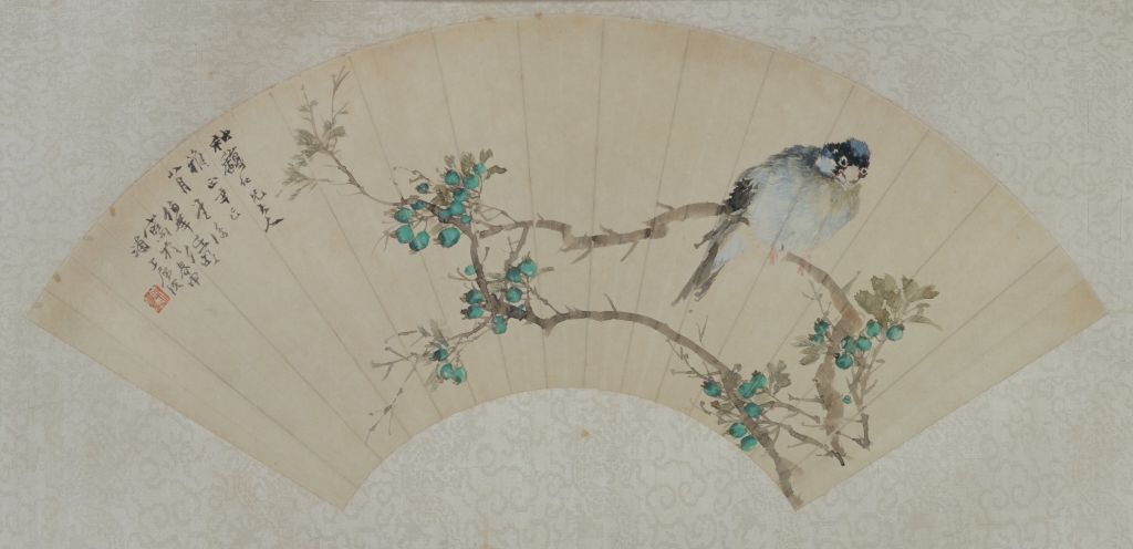 图片[1]-Fan page of Ren Yi’s flower and bird picture-China Archive